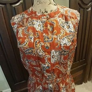 Lands End clinched waist dress